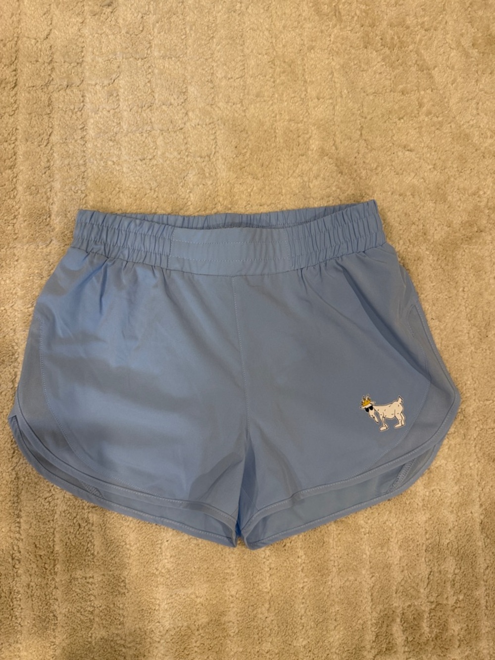 GOAT USA Women's Athletic Shorts in Light Blue - Picture 2 of 5